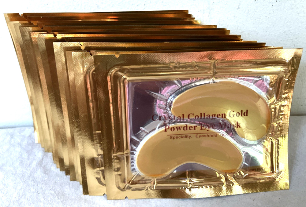 Lot 19 Crystal Collagen Gold Powder Eye Under-Eye Mask Anti Aging Dark Circles